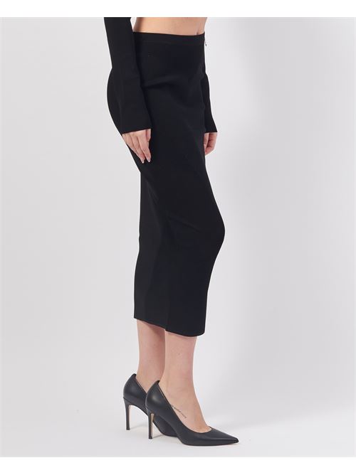 Jupe midi en viscose m?lang?e Patrizia Pepe PATRIZIA PEPE | 8G0412-K195K103